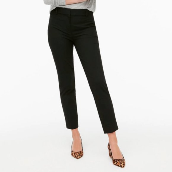 J. Crew Mercantile Black Effortless Slim Cropped Pants - Picture 1 of 8